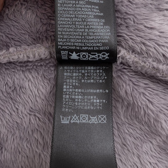 The North Face Fleece Hoodie Jacket Girl's Extra Large Silver - Picture 3 of 9